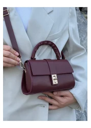 zetus Nora Model Claret Red Women's Hand and Shoulder Bag