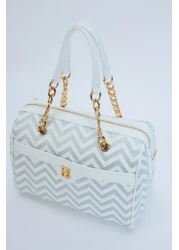 Pierre Cardin White Silver Women's Handbag 05PO24Y1970