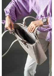 Just Polo حقيبة كتف وحقيبة يد نسائية ذات حزام طويل مكونة من 3 أقسام بلون أسود