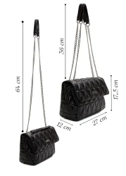 Derimod حقيبة كتف نسائية مبطنة بحزام سلسلة طويلة