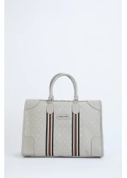 Pierre Cardin Women's Travel Bag - Stone Monogram Shoulder Bag 04PO2275