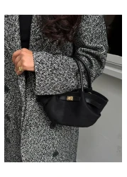 NBİBAGS Black Mini Nubuck Bag - Belt Detailed