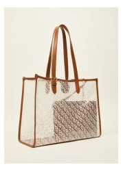 Ted Baker Oblique Monogram Transparent Shopping Bag