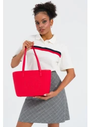 U.S. Polo Assn. حقيبة كتف نسائية باللون الأحمر Us24732