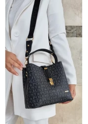 Just Polo Women's Black Hand and Shoulder Bag TM1165 2055