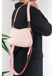 Cosser Farme Monogram Baguette and Crossbody Women's Pink Shoulder Bag
