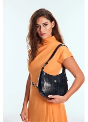 U.S. Polo Assn. حقيبة كتف نسائية سوداء موديل US24672