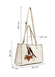 Derimod Women's Beige Long Strap Shoulder Bag 25Sbd254014