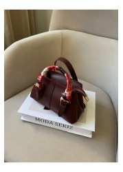 Moda Sekiz Women's Mini Crossbody Hand and Shoulder Bag with Shawl Accessory