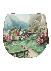 Dogo Women's Vegan Leather Multicolored Shoulder Bag - Alpine Meadows Design