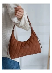 MAC&MOS حقيبة يد وكتف نسائية باللون البني