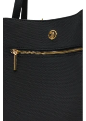 U.S. Polo Assn. حقيبة كتف نسائية سوداء Us25656