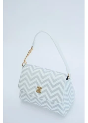 Pierre Cardin White Silver Women's Shoulder Bag 05PO24Y1969