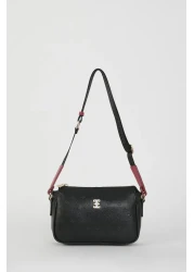 Pierre Cardin حقيبة كتف نسائية فلوتر باللون الأسود فوسيا 05PO22Y1539