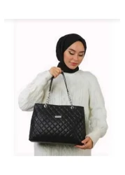 MAC&MOS حقيبة يد وكتف نسائية سوداء