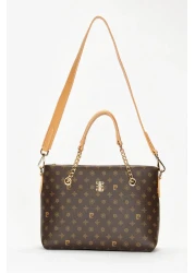 Pierre Cardin حقيبة كتف نسائية بنية اللون 05PO22Y1561