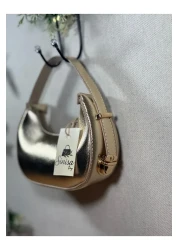 SİNİSA BAG Women's Metallic Mini Adjustable Handle Evening Dress Bag (Mini Size Available)