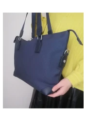 Just Polo Women's Navy Blue Hand and Shoulder Bag Large Size-6011