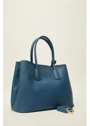 Ted Baker حقيبة يد جلدية كبيرة مطبوعة