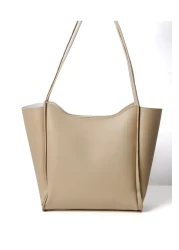 KeskinBAGSs حقيبة كتف نسائية كبيرة الحجم كريم Est223 حقيبة كتف مريحة بسحاب