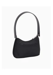 Calvin Klein Women's Zipper Closure Ck Logo Black Shoulder Bag K60K 613124 -Beh