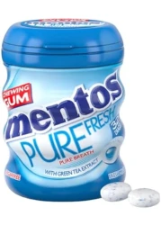 MENTOS SUGAR FREE PURE FRESH FRESH MINT CHEWING GUM 32 DRAGEES
