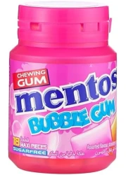 MENTOS SUGARFREE BUBBLE GUM CHEWING GUM ASST 18 MAXI PCS