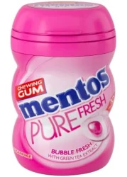 MENTOS SUGAR FREE PURE FRESH BUBBLE FRESH CHEWING GUM 10 DRAGEES