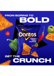 دوريتوس رقائق تورتيلا بالفلفل الحار والحلو 21 غرام حزمة من 12