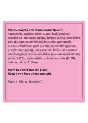 فروت تيلا 2 في 1 حلوى مضغية بنكهة الليمون والعنب 32.4 غرام