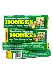 هونيز حلوى سعال بنكهة العسل والنعناع والأوكالبتوس 45 غرام