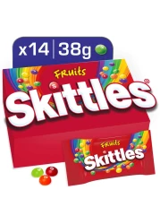 سكيتلز حلوى بنكهة الفواكه 38 غرام حزمة من 14