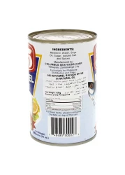 555 سمك الماكريل على طريقة السلمون في زيت طبيعي، 425 غرام