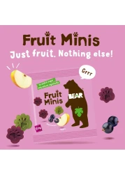 Bear Paws Fruit Snack, Apple and Blackcurrant, 20g