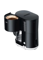 براون ماكينة تحضير قهوة الإفطار KF1100، 1000 واط، أسود، إيقاف تشغيل تلقائي