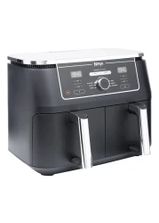 نينجا فودي ماكس مقلاة هوائية ثنائية المنطقة، AF400ME، أسود، 9.5 لتر