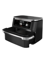 نينجا فليكس دروير مقلاة هوائية كبيرة جدا، AF500ME، أسود وفضي، 10.4 لتر