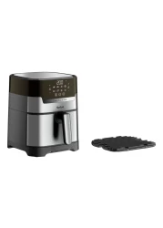 Tefal Easy Fry Precision Plus 2-in-1 Digital Air Fryer and Grill, EY505D27, Silver, 4.2 L