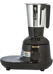 Geepas 3 In 1 Mixer Grinder, 750W Powerful, GSB44086, Black - 2 Year Warranty (Stainless Steel Jars &amp; Blades Speed, Safety Twist Lock Perfect For Dry Wet Fine Grinding)