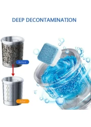 Radiotronics 12 Pack Washing Machine Cleaner Descaler - Heavy-Duty Deep Clean and Deodorize, Laundry Supplies For HE Front Loader & Top Load Washer