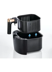 BLACK+DECKER Digital 7-in-1 Multifunction Air Fryer 1500W 8.6L/1.4Kg Capacity With Rapid Hot Air Circulation For Frying, Grilling, Broiling, Roasting, and Baking AF5539-B5