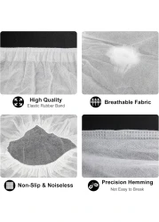 Disposable Shoe Covers, 100 Packs (50 Pairs) Boot Covers Non-Slip Shoe Covers for Indoor Shoe Protector Medical Boot Cover Rain Shoes Sneaker Bottom Protector Shoe Cover