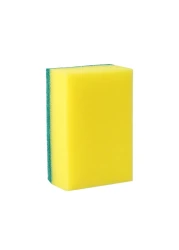 Generic-20pcs Multi-purpose Double-faced Sponge Scouring Pads Dish Washing Scrub Sponge Stains Removing Cleaning Scrubber Brush for Kitchen Garage Bathroom