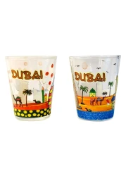 أجوبا الإمارات العربية المتحدة طقم أكواب شوت الزجاجية، قطعتين