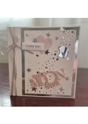 Pink and silver 'To the moon and back'