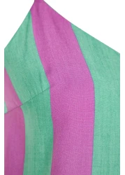  Collection Multicolor Striped Rope Strap Woven Pajama Set with Viscose Shorts Thmss23Pt00225