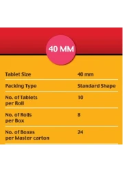 ARFAZ - Light Charcoal - Smart Incense Charcoal - Fast Flammable Charcoal 80 Pieces - 40 mm