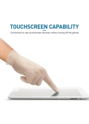 قفازات للاستخدام مرة واحدة من البودرة مادة بي في سي للطهي في المطاعم والمخبوزات من جينريك