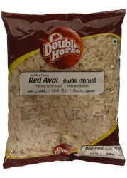 Double Horse Red Aval – Red Rice Flakes (Poha) – 500 g