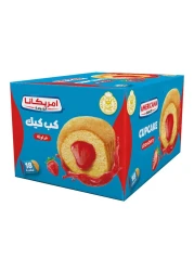 أمريكانا كب كيك محشو بالفراولة 28 غرام 18من قطعة